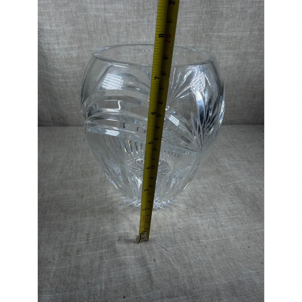 Marquis by Waterford Crystal Vase Good Vintage Clear Cut Glass 8 Inch Germany